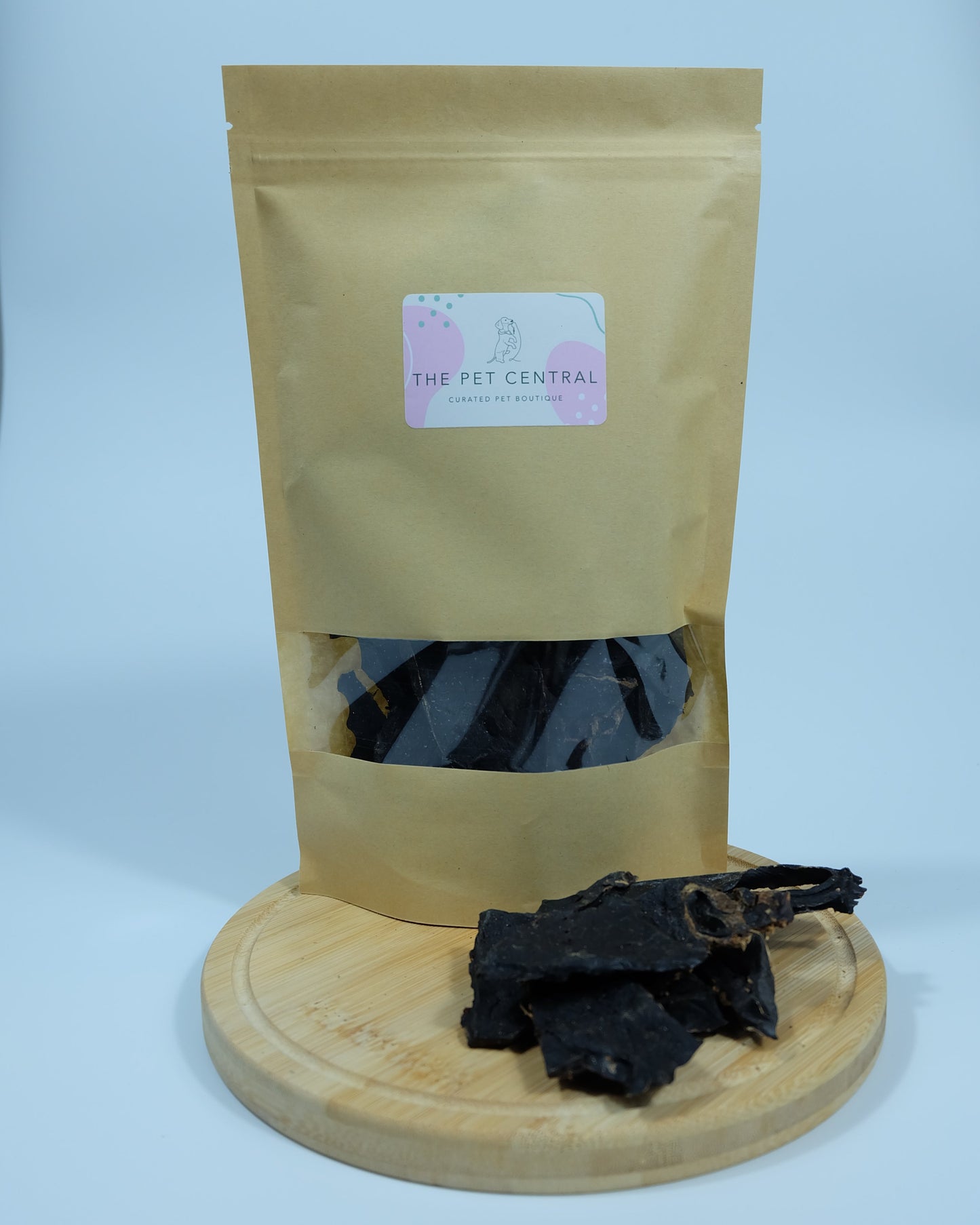 Dehydrated beef liver pet treats – 200g pack with visible pieces in front – natural, high-protein Australian dog and cat snack
