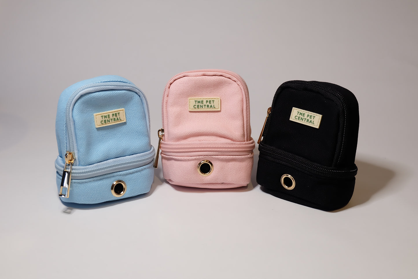 The Pet Central - The Paw Pack in Black, Pink, and Blue (Front)