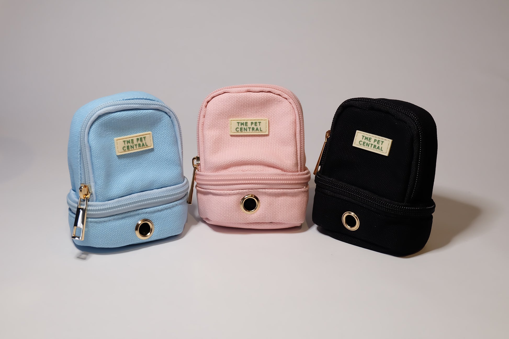 The Pet Central - The Paw Pack in Black, Pink, and Blue (Front)