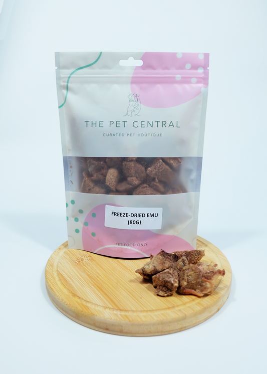 Freeze Dried Emu, Pet Treats, The Pet Central