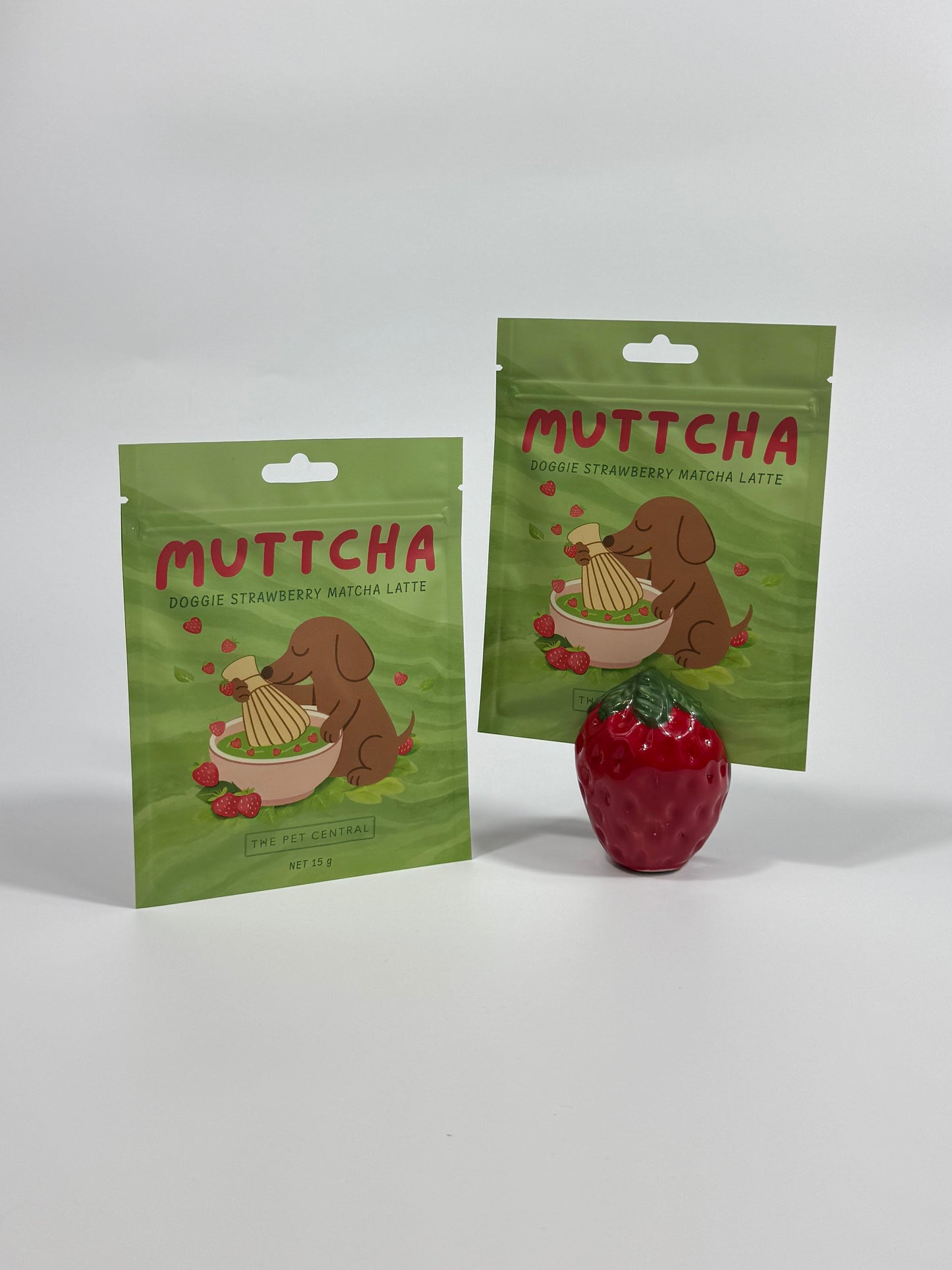 Strawberry Muttcha™ - Doggie Strawberry Matcha Latte