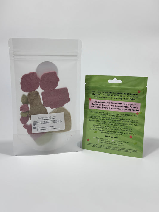 Strawberry Muttcha Cookie Set, Bundle, Collaboration, Flour and Fur , Ingredients