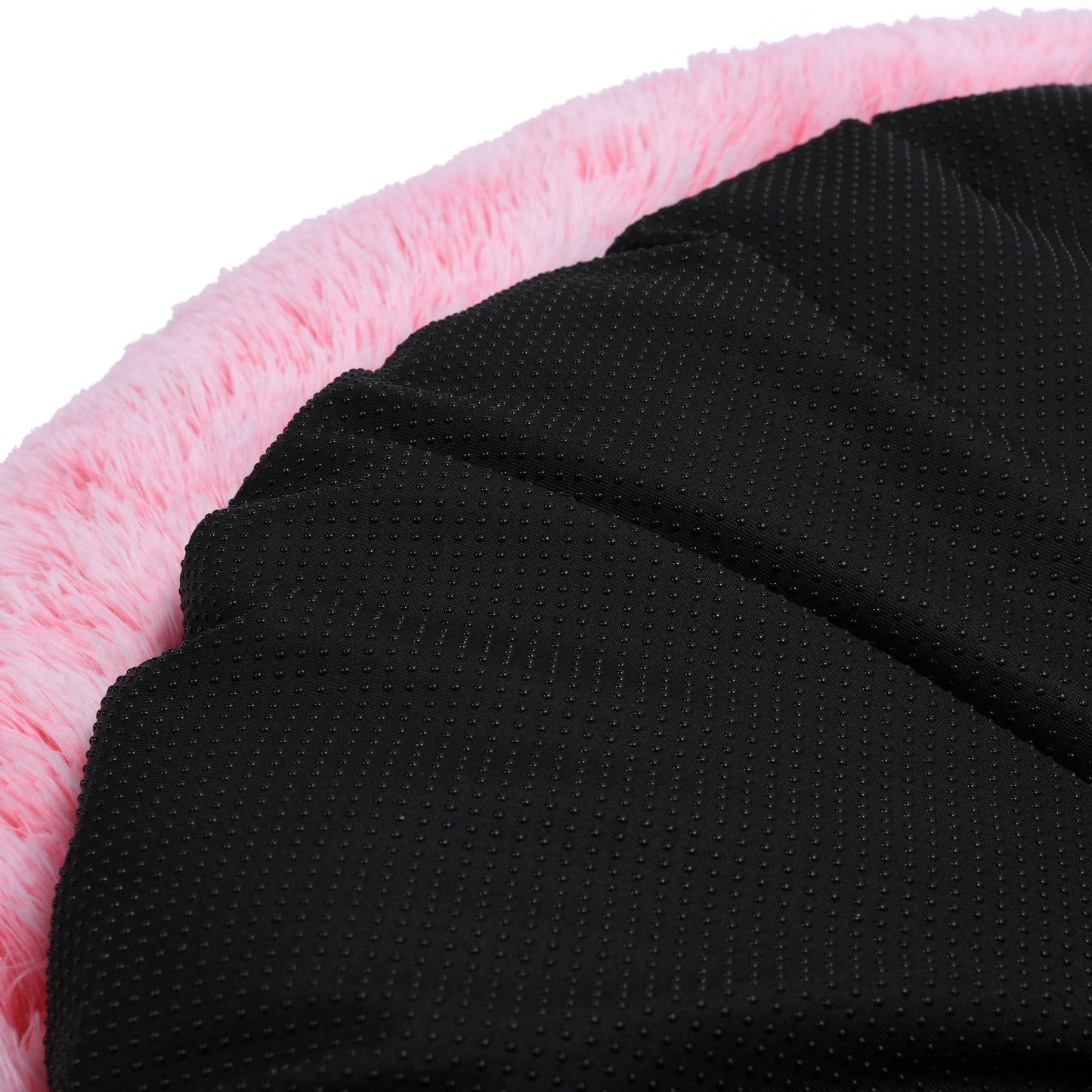 Snookie Hooded Pet Bed in Faux Fur - Ombre Pink Charlie's Pet Products