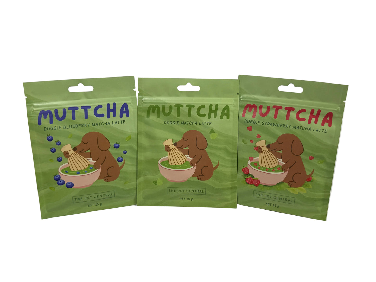 The Muttcha® Trio - Original, Strawberry & Blueberry