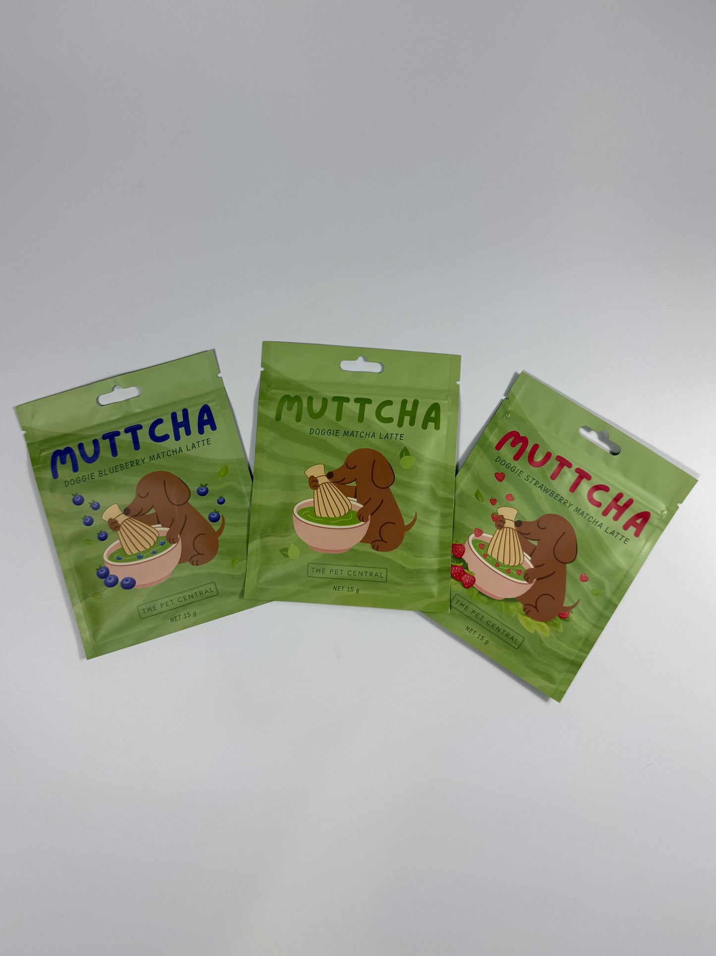 The Muttcha® Trio - Original, Strawberry & Blueberry