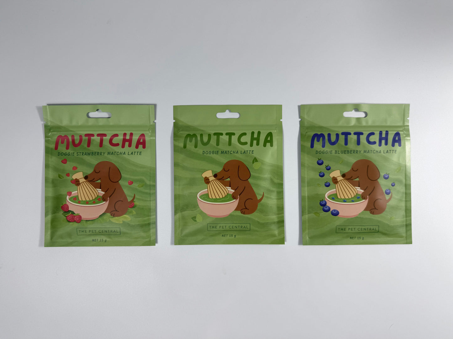 The Muttcha® Trio - Original, Strawberry & Blueberry