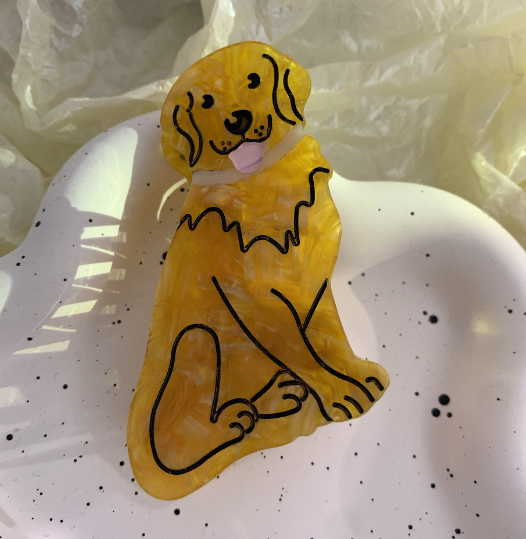 Golden Retriever Hair Clip