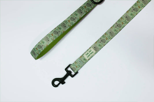 Green Koala Lead
Green Koala Dog Collar, a calming accessory featuring a nature-inspired print of koalas and native Australian foliage on a soft green background.

part of The Pet Central’s walkwear range, with exclusive print rights. Designed in Australia.