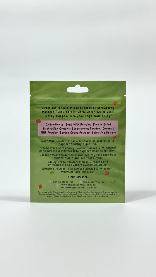 Strawberry Muttcha™ - Doggie Strawberry Matcha Latte