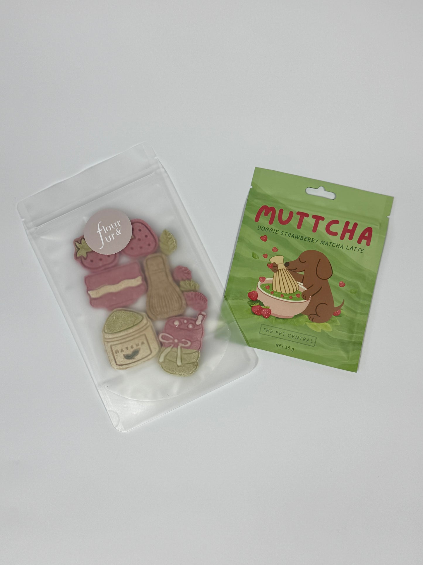 Strawberry Muttcha Cookie Set, Bundle, Collaboration, Flour and Fur 