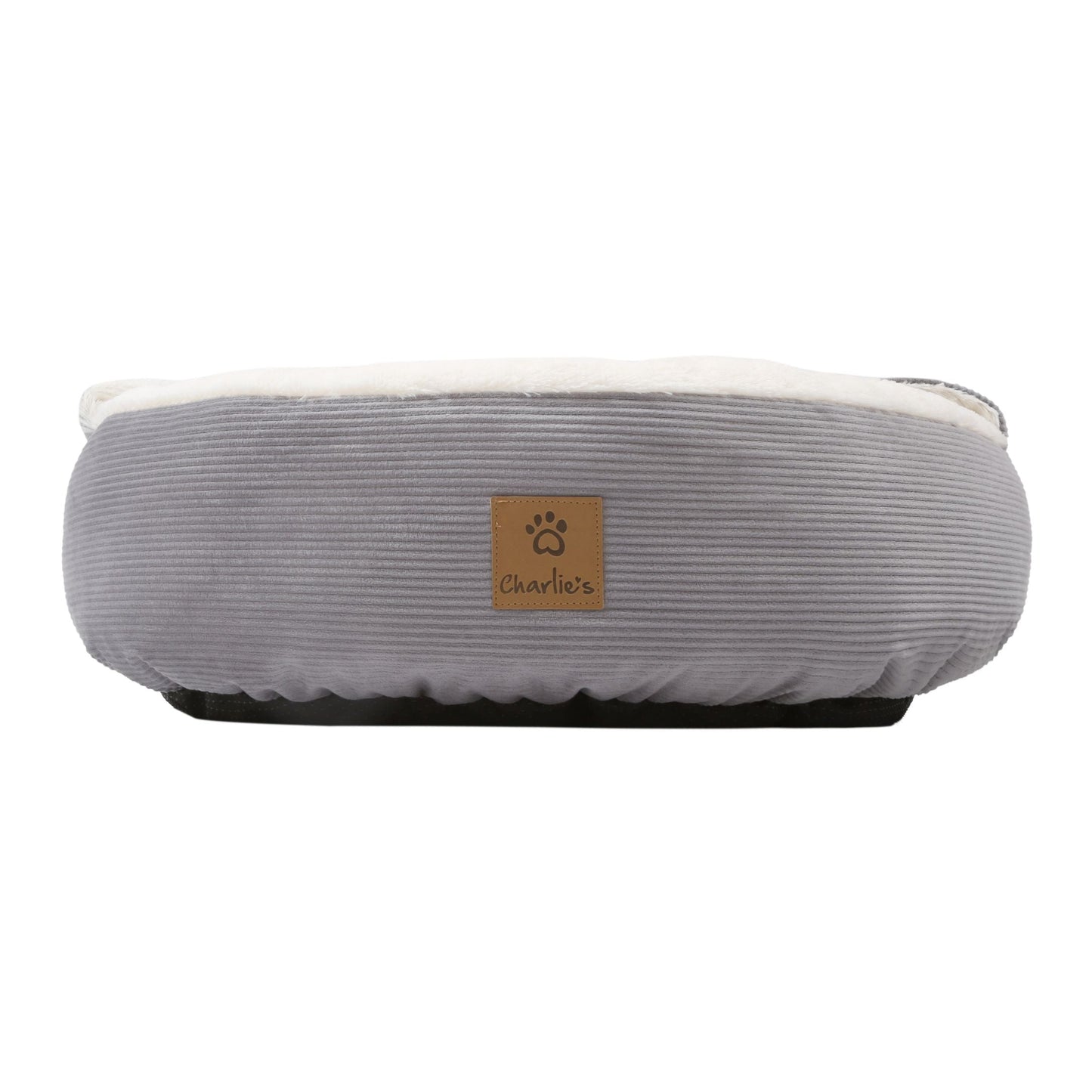 Snookie Hooded Pet Bed in Corduroy - Dove Grey Charlie's Pet Products