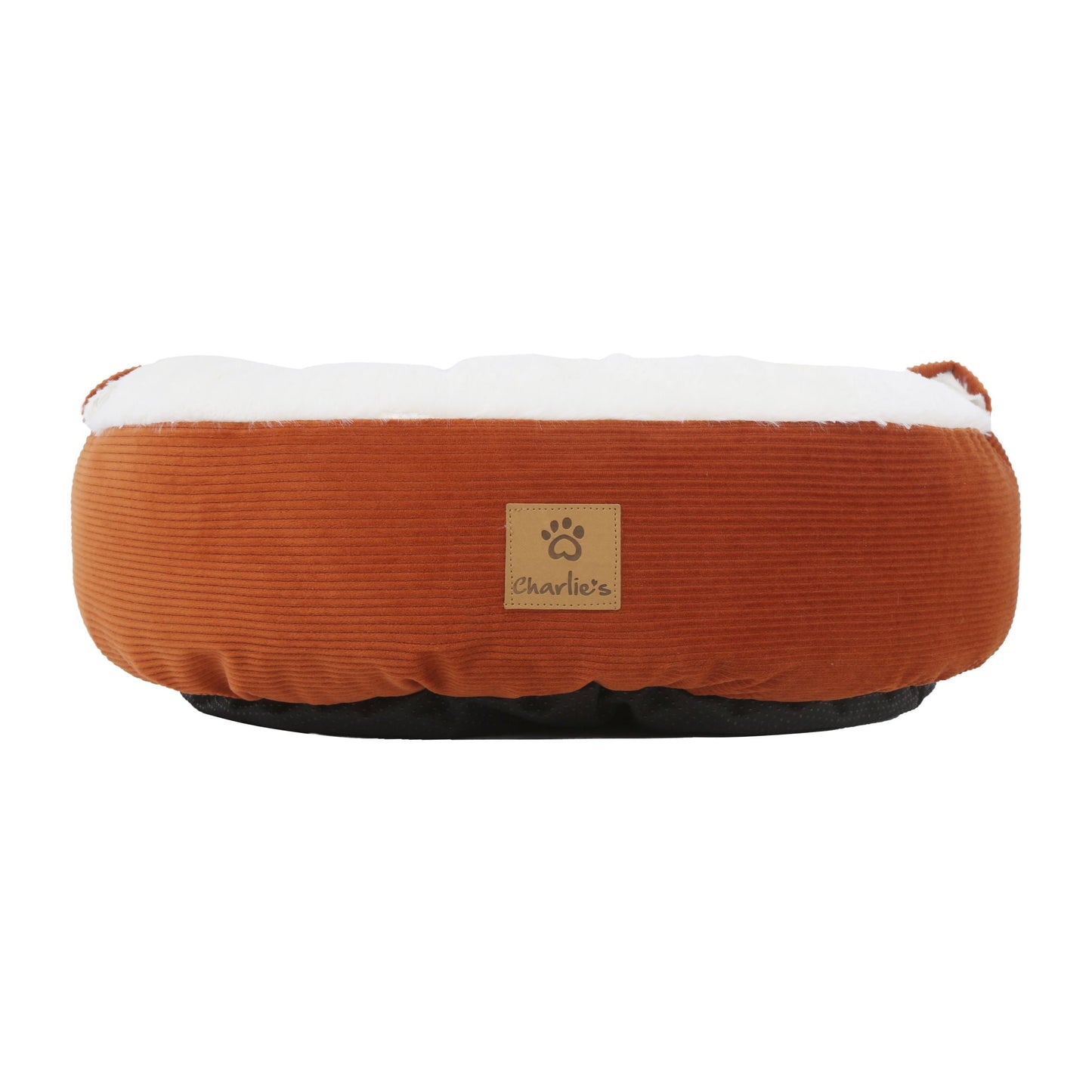 Snookie Hooded Pet Bed in Corduroy - Terracotta Charlie's Pet Products