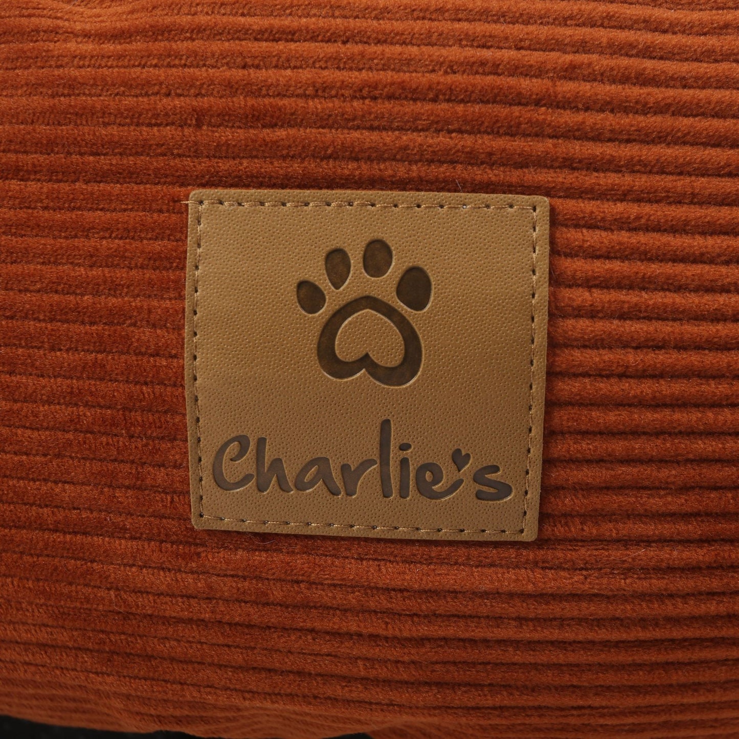 Snookie Hooded Pet Bed in Corduroy - Terracotta Charlie's Pet Products