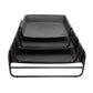 High Walled Outdoor Trampoline Pet Bed Cot - Black Charlie's Pet Products