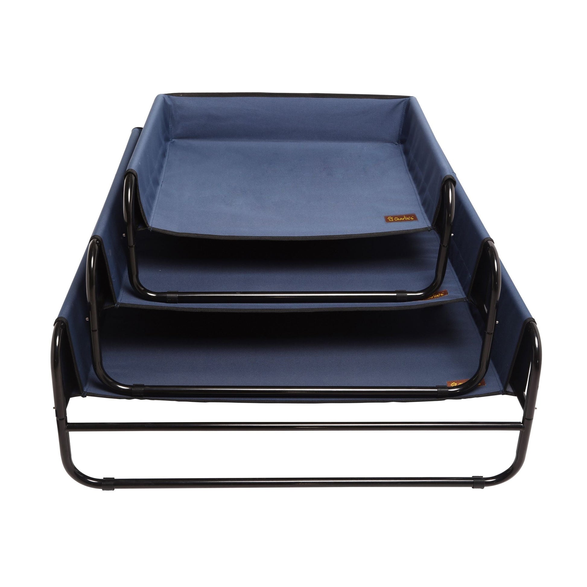 High Walled Outdoor Trampoline Pet Bed Cot - Blue Charlie's Pet Products