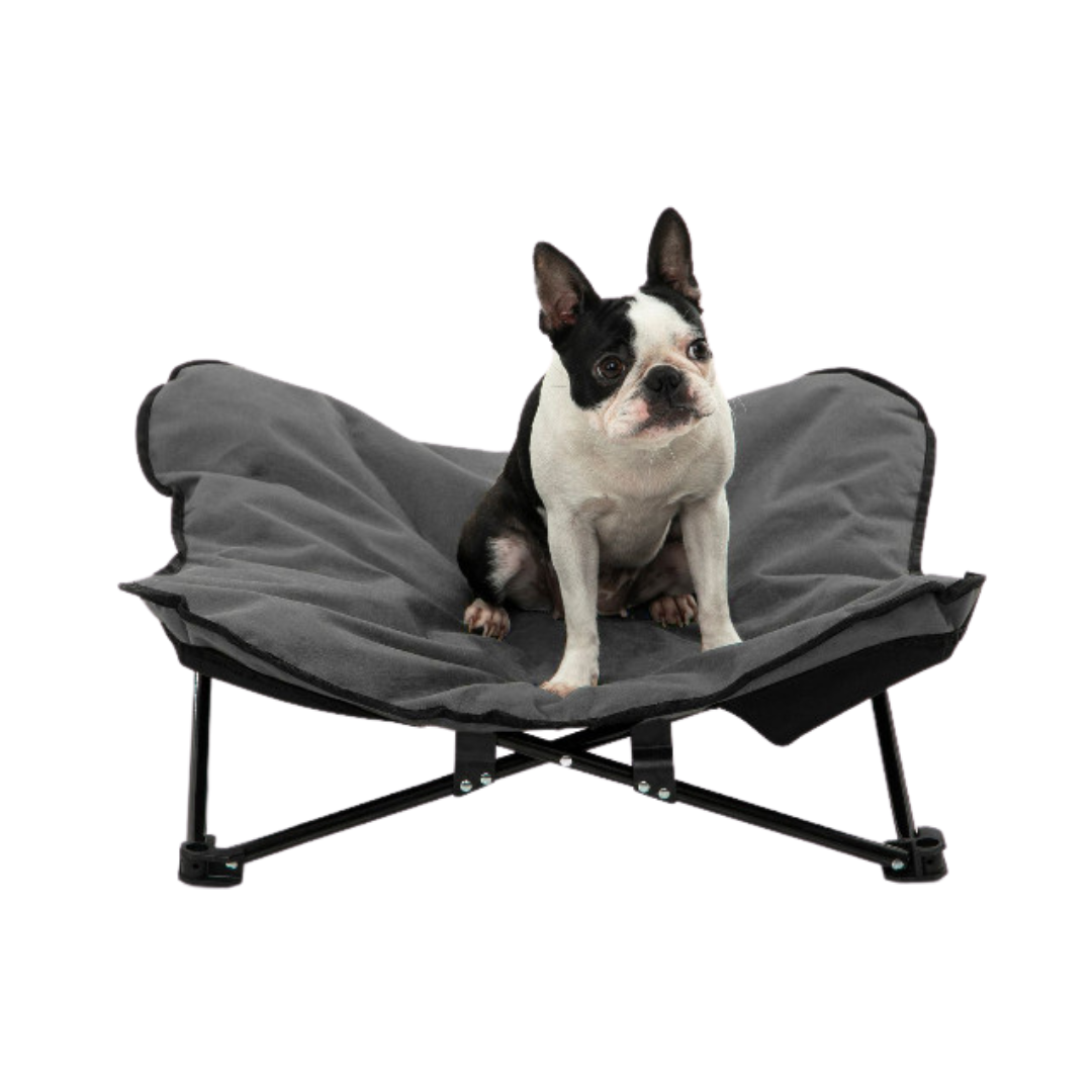 Butterfly Portable Folding Outdoor Pet Chair - Grey Charlie's Pet Products