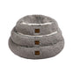 Snookie Hooded Pet Bed in Faux Fur - Grey Charlie's Pet Products