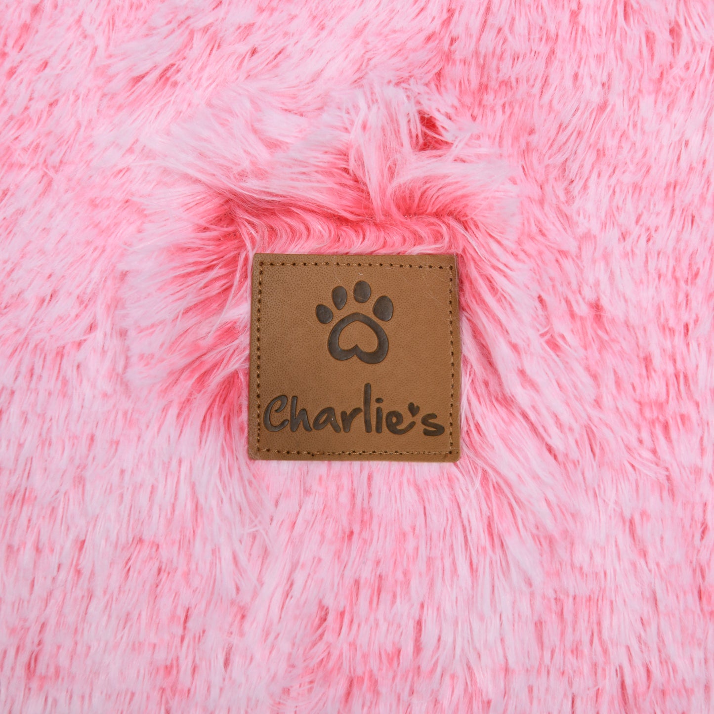 Shaggy Faux Fur Bolster Sofa Protector Pet Bed - Ombre Pink Charlie's Pet Products