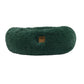 Shaggy Faux Fur Donut Calming Pet Nest Bed - Eden Green Charlie's Pet Products