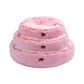 Snookie Hooded Pet Bed in Faux Fur - Ombre Pink Charlie's Pet Products