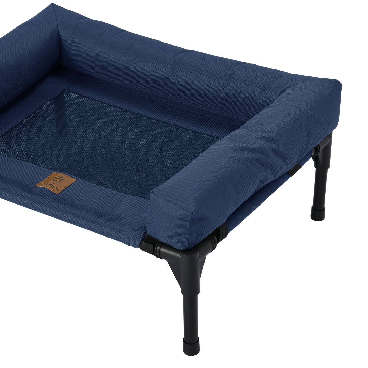 Trampoline Bolster Sofa Pet Bed Blue Charlie's Pet Products