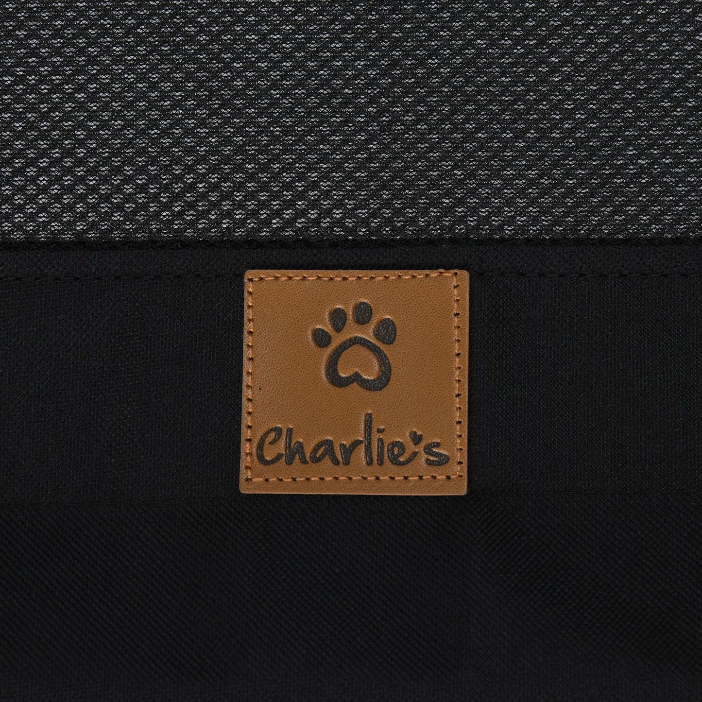 Trampoline Bolster Sofa Pet Bed Black Charlie's Pet Products