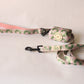 The Pet Central Tropical Bloom dog lead with matching poop bag holder